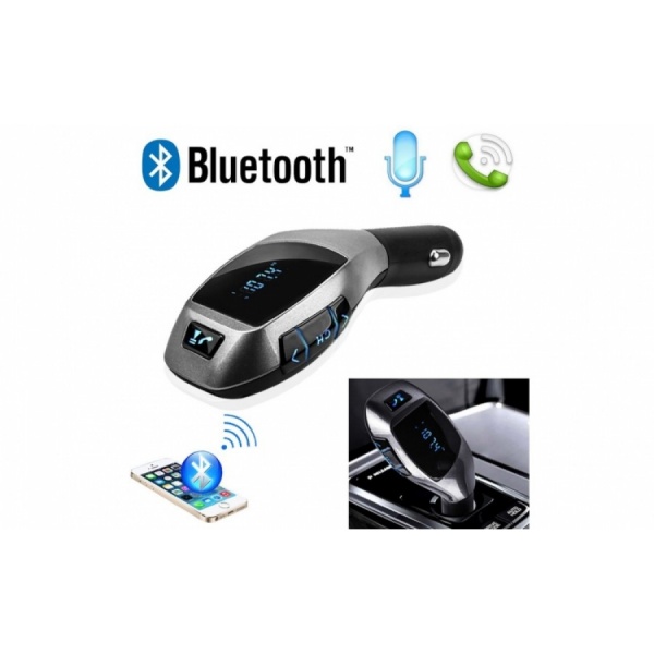 Car kit auto bluetooth cu functie de modulator fm, model x6 