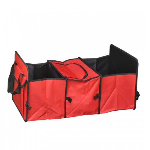 Organizator portbagaj cu compartiment termoizolant, pliabil, tip geanta
